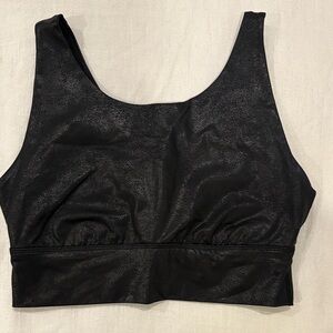 Aerie Shimmer Black Sports Bra